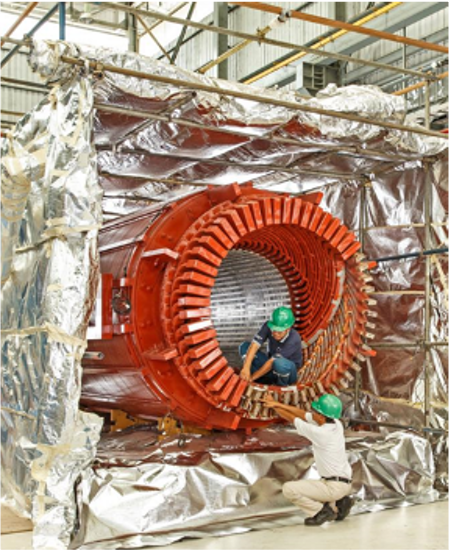 Supply new core iron & rewinding generator rotor